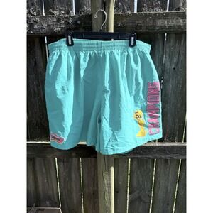 NWT Mitchell & Ness San Antonio Spurs Heritage Woven Workout Gym Shorts 3X $75